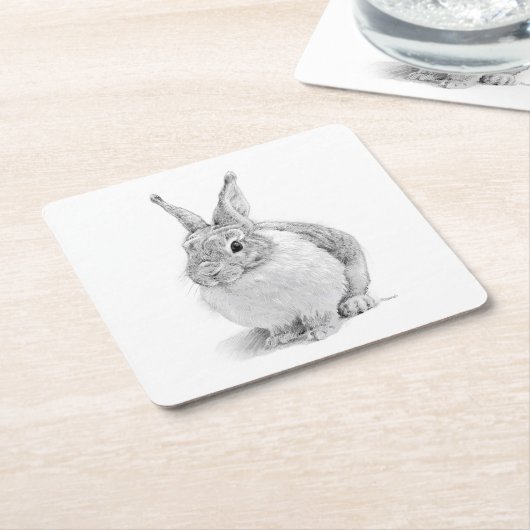 konijnendag kartonnen onderzetters (Schuin)