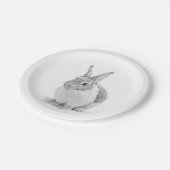 konijnendag papieren bordje (Gekanteld)