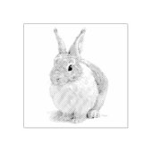 konijnendag rubberstempel (Afrduk)