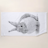 konijnendag strandlaken (Voorkant)