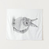 konijnendag wandkleed (Voorkant (horizontaal))