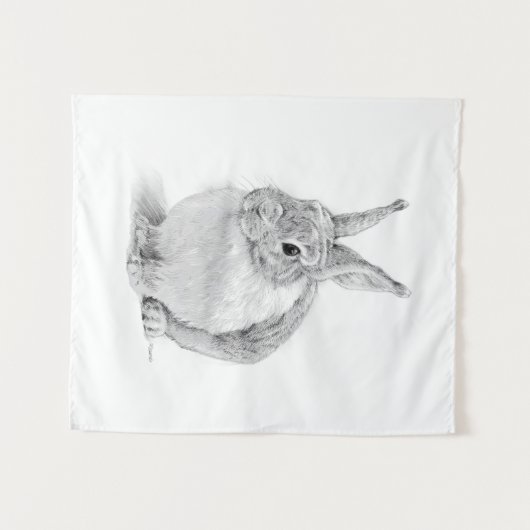 konijnendag wandkleed (Voorkant (horizontaal))