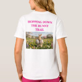 Konijnendans Meisjes Pasen T-Shirt (Achterkant)