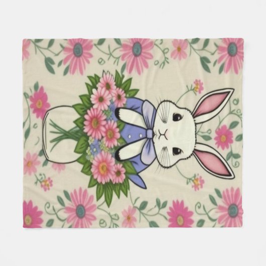 konijnendeken fleece deken (Voorkant (Horizontaal))