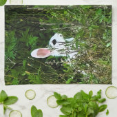 konijnendier theedoek (Gevouwen)