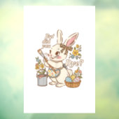 Konijnenei, maar heb je het grappig geverfd Schatt Raamsticker (Vel 3)
