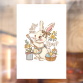 Konijnenei, maar heb je het grappig geverfd Schatt Raamsticker (Vel 2)