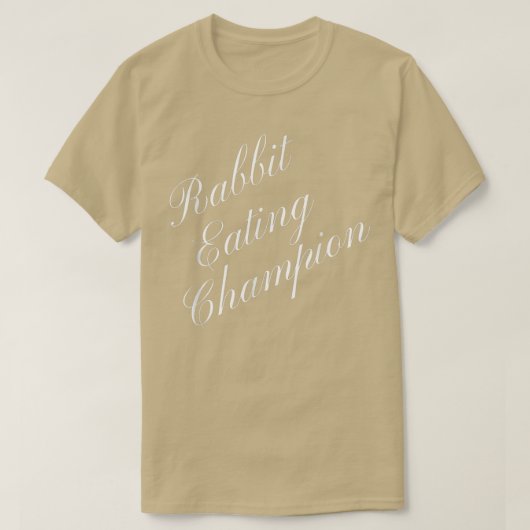 Konijnenetende Champion Concurrentievermogen om vo T-shirt (Design voorkant)