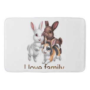 Konijnenfamilie Badmat