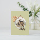 konijnenfamilie briefkaart (Staand voorkant)