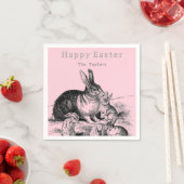  konijnenfamilie - Happy Easter Servet (Insitu)