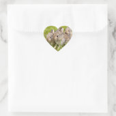 Konijnenfamilie Hart Sticker (Tas)