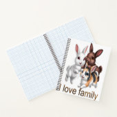 Konijnenfamilie  notitieboek (Binnen)