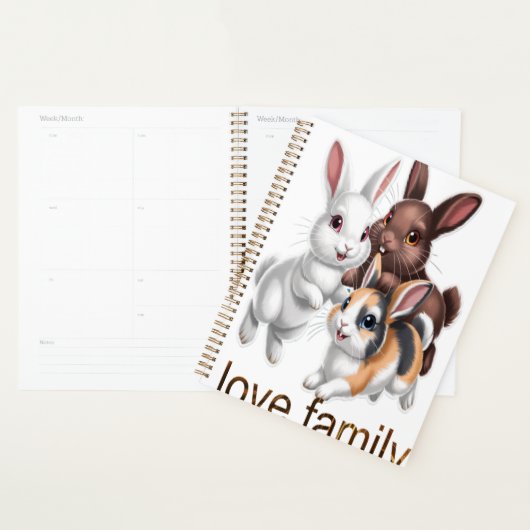 Konijnenfamilie Planner (Display)