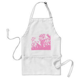 Konijnenfamilie Silhouet Natuur Scene Vintage Bos Standaard Schort
