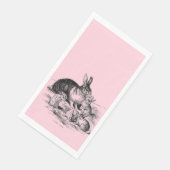  konijnenfamilie - tekening servet (Hoek)