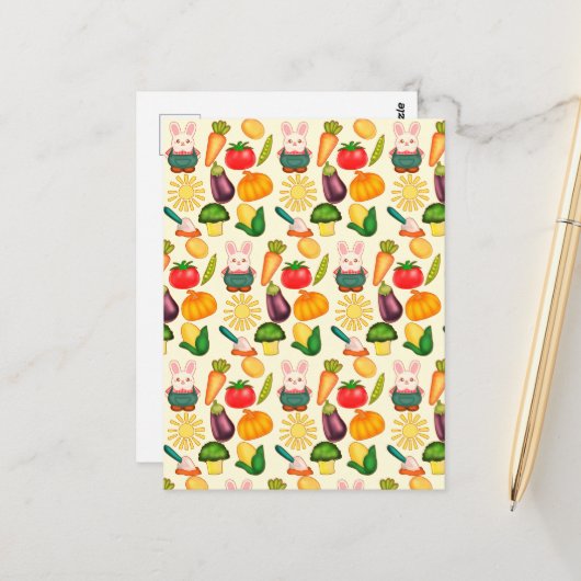 konijnenfokker briefkaart (Voorkant / Achterkant in situ)