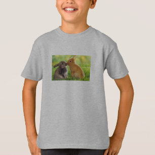 KONIJNENGEDRUKTE T-SHIRTS