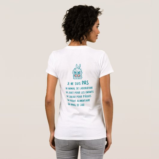 Konijnengevecht T-shirt (Achterkant volledig)