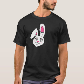 Konijnengezicht herenoverhemd t-shirt