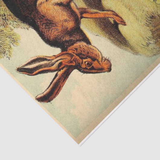  konijnenhaas Bunny Ephemera Decoupage Tissuepapier (Detail)