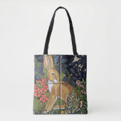 Konijnenhaas Tapestry Antiek Konijntje Tegel Desig Tote Bag (Voorkant)