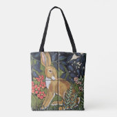 Konijnenhaas Tapestry Antiek Konijntje Tegel Desig Tote Bag (Achterkant)