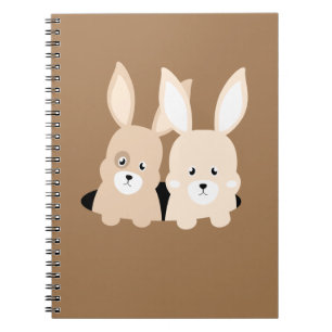 Konijnenhol clipart illustratie notitieboek