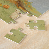 Konijnenhol op een boom legpuzzel (Zijkant)