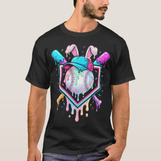 Konijnenhonkbalpet met ijsje Pasen jongens T-shirt