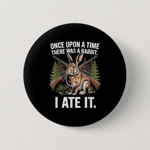 Konijnenjacht Grappige Jager Papa Klein Spel Dier Ronde Button 5,7 Cm