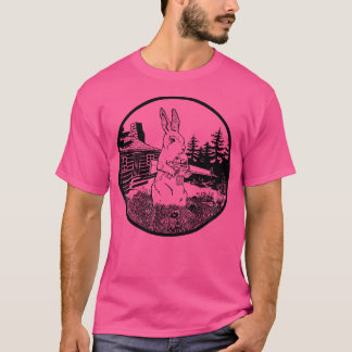 Konijnenjager bewapend konijn met Pistool kleding T-shirt