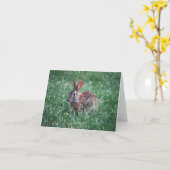 konijnenkaart kaart (Gele Bloem)