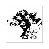 konijnenknollen - dierlijk schattige boom  zelfinktende stempel (Design)