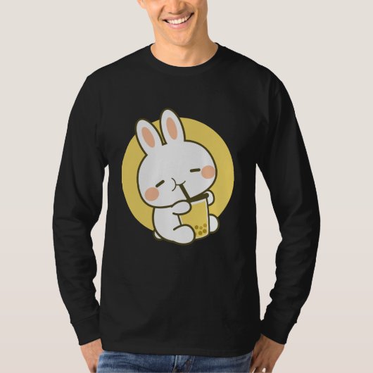 Konijnenkonijn Boba Tea Anime Kawaii T-shirt (Voorkant)