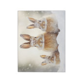 Konijnenkonijn Dier Familie Wandering Notitieblok (Linkerzijde)