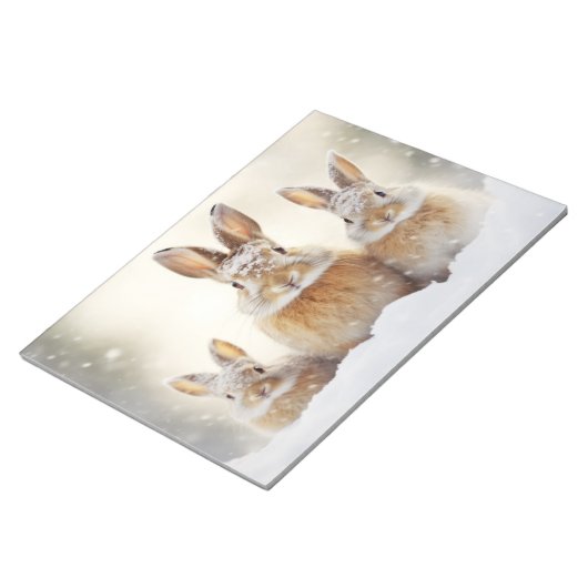 Konijnenkonijn Dier Familie Wandering Notitieblok (Schuin)