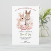 Konijnenkonijn Geslacht onthullen Uitnodiging (Staand voorkant)