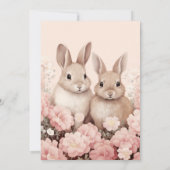 Konijnenkonijn Geslacht onthullen Uitnodiging (Achterkant)