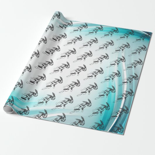 Konijnenkonijn Jack Konijnencadeauverpakking Cadeaupapier (Uitgerold)