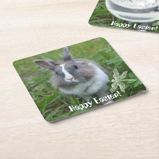 konijnenkonijn kartonnen onderzetters (Schuin)