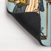  konijnenkonijn met boek - Docent, Student Muismat (Hoek)