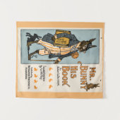  konijnenkonijn met boek - Docent, Student Wandkleed (Voorkant (horizontaal))