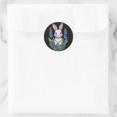 Konijnenkonijn Pasen Texas Bluebonnet Ronde Sticker (Tas)