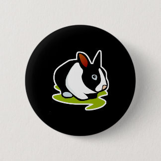 konijnenkonijn ronde button 5,7 cm