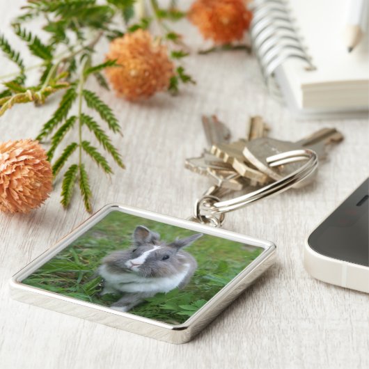 konijnenkonijn sleutelhanger (Zijkant)