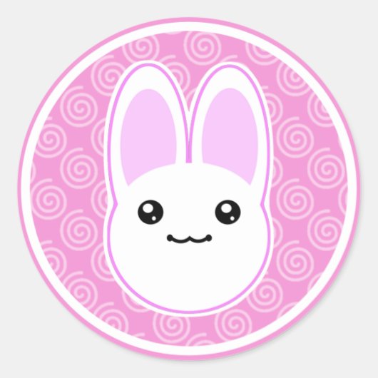 Konijnenkonijn Usagi Kawaii Stickers (Voorkant)