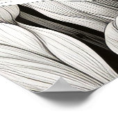 Konijnenkonijn Vreedzame Natuur Prairie Schets Kun Poster (Hoek)