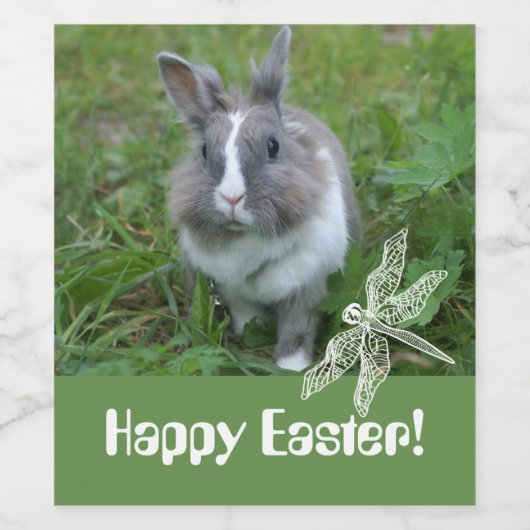 konijnenkonijn wijn etiket (Enkel label)