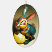 konijnenkonijnen speelgoed en ester geel ei keramisch ornament (Links)